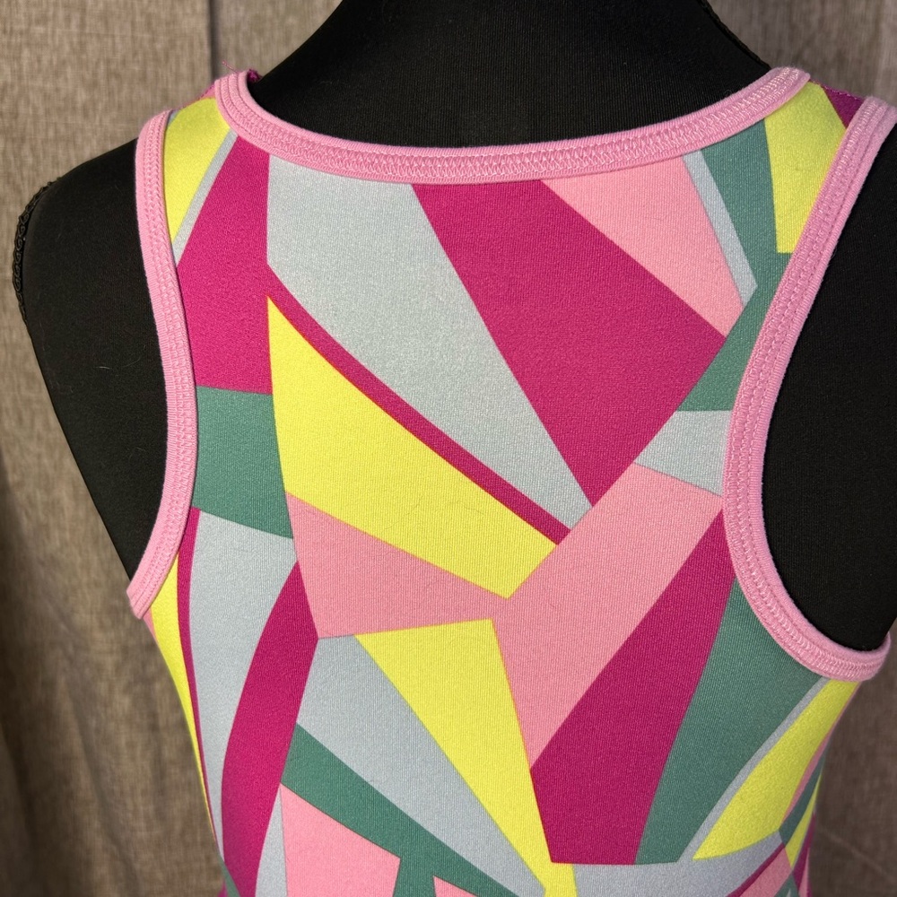 Lands' End Multicolor Geometric Girl’s Quick-Dry Sports